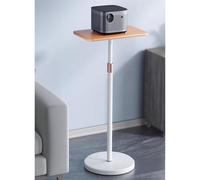 exproyzk Soporte Universal para proyector - Altura Ajustable - Montaje en Suelo con Capacidad de 10 kg - Fácil Montaje(Blanco)