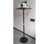 exproyzk Soporte Universal para proyector - Altura Ajustable - Montaje en Suelo con Capacidad de 10 kg - Fácil Montaje(Black)