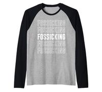 Expulsión de fósiles Camiseta Manga Raglan