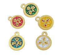 EXQIOUR Accesorios para hacer joyas, colgante de Dios de la riqueza de cinco vías para pulseras y collares, materiales de aleación resistentes, encanto que atrae la riqueza, talla única, como se