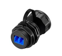 EXQIOUR Adaptador de fibra de factor de forma IP68 acoplador de fibra con cubierta para una conexión segura y estable, enlace impermeable