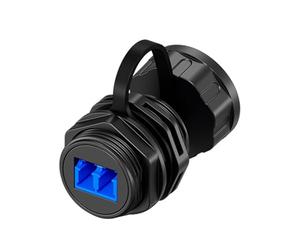EXQIOUR Adaptador de fibra de factor de forma IP68 acoplador de fibra con cubierta para una conexión segura y estable, enlace impermeable