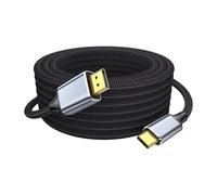 EXQIOUR Cable de extensión USB C a DisplayPort 1.4, 8K @ 60Hz, cable de transmisión unidireccional para computadora, computadora de escritorio, portátil, adaptador de transferencia de datos para
