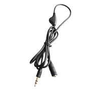 EXQIOUR Cable de sonido estéreo multifuncional de 3,5 mm macho a hembra con textura de volúmenes ajustables, adecuado para cable de transmisión de coche de sonido claro