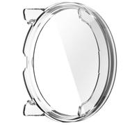 EXQIOUR Carcasa protectora de cristal de policarbonato para reloj inteligente, protector de pantalla, marco seguro, rápido de poner y quitar, funda de reloj deportivo al aire libre