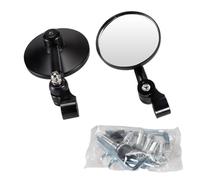 EXQIOUR Cristal retrovisor plegable retro de aluminio de alta resistencia que proporciona una amplia visibilidad para motocicletas doblando el manillar