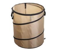 EXQIOUR Cubo de basura plegable portátil para camping, papelera, contenedor de basura para patio, jardín, cubo redondo para acampar al aire libre