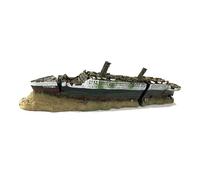 EXQIOUR Decoración de peceras en miniatura de Titanics Naufragios para peceras, decoración de barcos hundidos, adornos para acuarios, medio ambiente, titanios, barcos, ruinas, acuarios