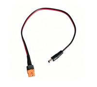EXQIOUR Duty XT60I - Cable conector de alimentación hembra a macho de 5,5 mm x 2,1 mm CC para aplicaciones solares al aire libre, cable de conexión antirretroceso