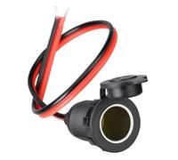 EXQIOUR Enchufe de cigarrillos de coche de 12 V y 24 V con cable de 35 cm para adaptadores de corriente y adaptador de cigarrillos electrónicos para vehículos
