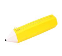 EXQIOUR Estuche de silicona para bolígrafos, organizador de lápices, estuche con forma de lápiz para gomas de borrar, marcadores, tijeras, almacenamiento, bolsa de silicona, estuche suave para