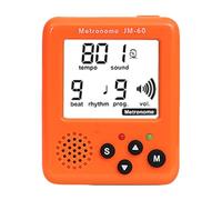 EXQIOUR Metrónomo digital pequeño generador de tono electrónico sintonizador profesional clip en LCD duradero profesional clip en LCD