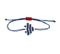 EXQIOUR Pulseras artesanales a juego para parejas, diseño de corazón con nudo y cordón de algodón suave hecho a mano, joyería romántica, regalo romántico, pulseras de cuerda de amor, talla única, como