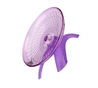 EXQIOUR Rueda de ejercicio de jerbo silenciosa con punta estable en forma de plato inmune para mascotas pequeñas, disco para correr para jaula, rueda de ejercicio