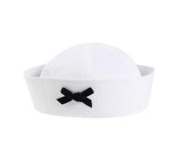 EXQIOUR Sombrero dulce para mujer con lazo, sombrero de marinero, uniforme, cosplay, disfraz, festival musical, fiesta, tocado