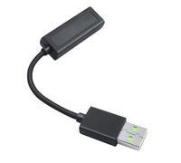 EXQIOUR Tarjeta de sonido con adaptador auditivo de 3,5 mm que ofrece THX 7.1 versión 2 canales para auriculares y procesador de juegos de entretenimiento