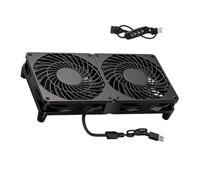 EXQIOUR Ventilador de refrigeración USB de 5 V y 120 mm para módem, router, receptor, extractor, conducto, equipo de soldadura, carcasa baja para computadora