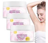 EXQST Crema para blanquear Las Axilas Crema para blanquear Las pecas Crema para aclarar la Piel intensa Crema para blanquear la Piel para la Piel Oscura para Las Axilas Cuello Rodillas Codos