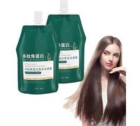 EXQST Crema restauradora del Cabello Quemado con queratina polipéptido Acondicionador sin Enjuague Mascarilla capilar con proteína hidratante Suave y refrescante Crema alisadora para el Cabello