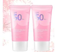 EXQST Japanese Sakura Sunscreen SPF 50+ P Crema Protectora Solar para la Piel Adecuada para Todo Tipo de Pieles