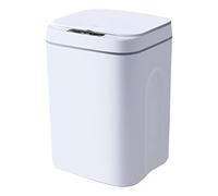 EXQUILEG Cubo de basura inteligente de 16 l de inducción para cocina con luz LED, tapa automática, caja de almacenamiento integrada (#1, carga)