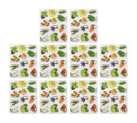 EXQUIMEUBLE 10 Hojas Etiquetas Adhesivas de Pvc para Botellas de Aceites Esenciales y Bálsamos, Pequeñas y Autoadhesivas, Ideales para Organizar y Personalizar Frascos