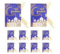 EXQUIMEUBLE 10 Piezas Cajas de Fiesta de Ramadan Libro y Cajas Decorativas para Chocolates y Embalaje Elegante para Celebraciones Eid Mubarak