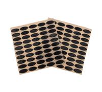 EXQUIMEUBLE 100 Unidades Alfombrillas para Ratón Borde Curvo Negro, Adhesivos Precortados Ultrafinos Baja Fricción y Superficie Microtexturizada, Ideales para Dibujo y Edición de Video