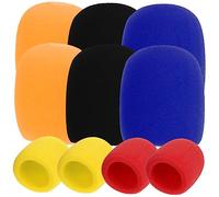 EXQUIMEUBLE 10Piezas Cubiertas de Micrófono Parabrisas para Micrófonos de Mano Protección Sonido Adecuadas para Karaoke y Dj