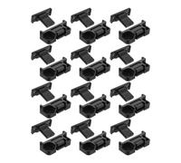 EXQUIMEUBLE 12 Piezas Conector Desmontable y Fácil Reconfiguración Instalación sin Herramientas para Muebles de Abs Negro para Proyectos Personalizados y Viviendas Contemporáneas