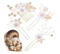 EXQUIMEUBLE 1juego Pasadores De Pelo Para Novias Accesorios De Boda Horquillas y Peine Lateral Clips Decorativos Para Mujer