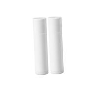 EXQUIMEUBLE 25 piezas Tubos Bálsamo Labial Vacíos con Tapa para Bricolaje Blanco Envase Plástico Seguro y Transparente para Cosméticos