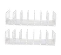 EXQUIMEUBLE 2piezas Caja De Almacenamiento De Cosméticos Estante Multiusos Para Cosméticos Para Mesa De Trabajo Para Sombras De Ojos y Polvos Prensados Unidades