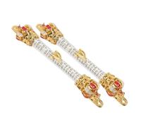 EXQUIMEUBLE 2piezas Mezuzah De Metal Decoración Religiosa para Puertas Hebreo y Español para Judío y para