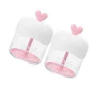 EXQUIMEUBLE 2piezas Taza Espumadora Facial Manual Generador De Espuma Rápida Para Limpieza Facial Diseño Forma De Corazón Para Rutinas De Cuidado Piel Color Rosa