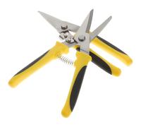 EXQUIMEUBLE 2piezas Tijeras para Cortar Chapa Metálica Rectas Cortadora Ligera y Portátil de Inoxidable Resistente con Cierre de Seguridad para Uso Industrial y Bricolaje