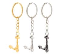 EXQUIMEUBLE 3 Piezas Llavero de Patinete Mini de Aleación de Zinc, Decorativo y Colorido para Bolso, Adecuado para Obsequio de Cumpleaños o Navidad, Set
