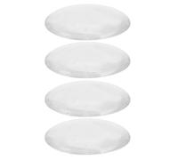 EXQUIMEUBLE 4 Piezas Protector de Puerta Redondo de Silicona Transparente para Hogar y Oficina, Protección Invisible y Amortiguador Silencioso Familiar