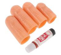 EXQUIMEUBLE 4piezas Dedos Articulados De Halloween Kit De Mano Falsa y Artificial Disfraces Aterradores