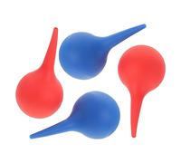 EXQUIMEUBLE 4piezas Limpiadores De Oídos De Goma Bulbos Para Limpieza De Cerumen De Cuidado Auditivo Para Adultos y Rojos Azules