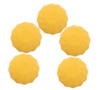 EXQUIMEUBLE 5piezas Esférico Para Lápiz Labial Tubos De Brillo Labial Vacíos Granel De Plástico Amarillos Para Llevar Rellenables Para Hacer Brillo Casero