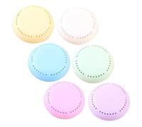 EXQUIMEUBLE 6piezas Ambientador Perlas Aromáticas Unidades De Difusor De Aromas Sólidos Recipientes Vacíos Redondos Adhesivos Para Dormitorio Baño Coche y Armario