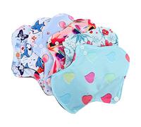 EXQUIMEUBLE 6piezas Compresas Menstruales De Lavables Con Bolsa Almohadillas Sanitarias Reutilizables Absorbentes y Para Ciclo Menstrual