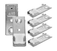 EXQUIMEUBLE 6piezas Soportes De Acero Inoxidable para Instalación De Cortinas De Techo Montaje De Rieles De Cortina De Código Simple Fijaciones Resistentes para Ventanas Color Plata