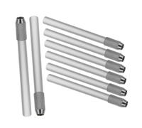 EXQUIMEUBLE 8 piezas de Lápices Metálico para Prolongador Ergonómico para Lápices de Colores Soporte Antideslizante para Dibujo Reutilizable y Resistente para Oficina y Escuela