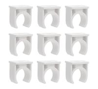 EXQUIMEUBLE Abrazadera para Tubos de Pvc Color Blanco Resistente la Corrosión y Fácil de Instalar para Mangueras de Aire y Agua