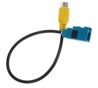 EXQUIMEUBLE Adaptador de Radio y Vídeo para Cámara de Marcha Atrás de Coche, Cable RCA para Cámara Trasera, Arnés de Cableado Compatible Sistemas de Navegación y Visión Trasera, Conexión