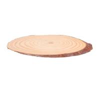 EXQUIMEUBLE Astillas de Madera Natural para Decoración de Mesas de Comedor, Rodajas Ovaladas sin Tratar para Manualidades y Señalización, Madera Dura de 10.5-14.5 CM, Uso en Bodas y Hogar