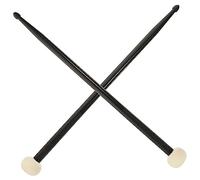 EXQUIMEUBLE Baquetas De Percusión De Nylon Doble Punta Negras Palos Duraderos Para Batería y Tambor Accesorios Versátiles Para Instrumento Musical