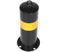 EXQUIMEUBLE Bolardo de Seguridad de Acero Negro para Parking Instalación Fácil y Uso en Conjunto Barreras y Señalización en Espacios Municipales y Almacenes